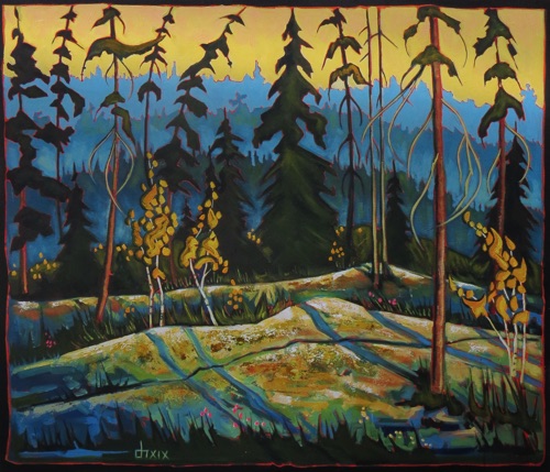 Jack Pines on a Rocky Ridge
36 x 42 sold Jack Pines on a Rocky Ridge
36 x 42 sold